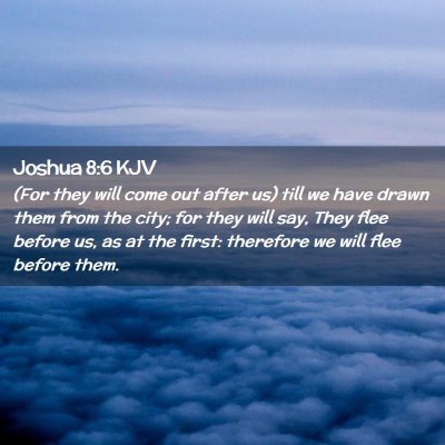 Joshua 8:6 KJV Free Bible Images