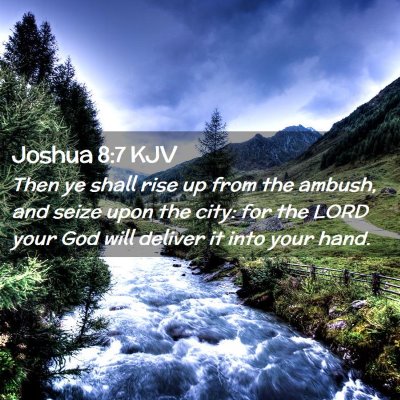 Joshua 8:7 KJV Free Bible Images