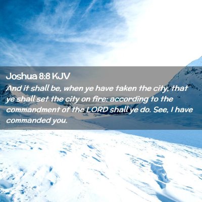 Joshua 8:8 KJV Free Bible Images