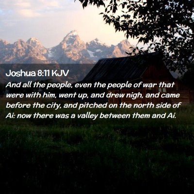 Joshua 8:11 KJV Free Bible Images