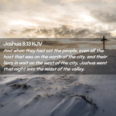 Joshua 8:13 KJV Free Bible Images