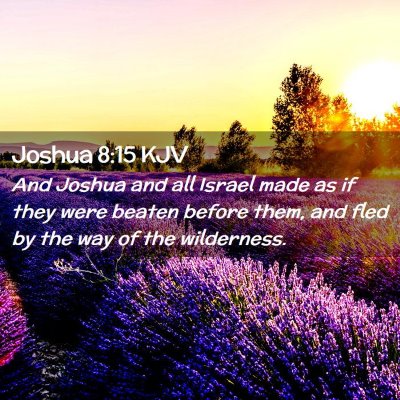 Joshua 8:15 KJV Free Bible Images