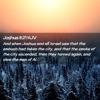 Joshua 8:21 KJV Free Bible Images