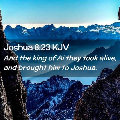 Joshua 8:23 KJV Free Bible Images