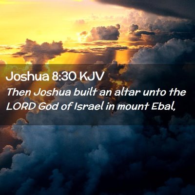 Joshua 8:30 KJV Free Bible Images
