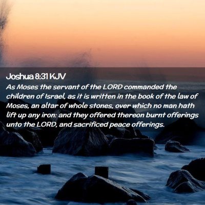 Joshua 8:31 KJV Free Bible Images