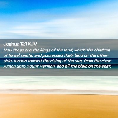 Joshua 12:1 KJV Free Bible Images
