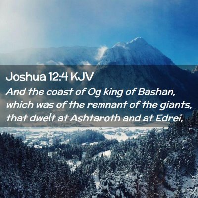 Joshua 12:4 KJV Free Bible Images