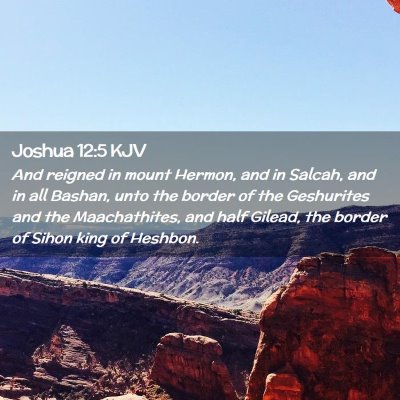 Joshua 12:5 KJV Free Bible Images