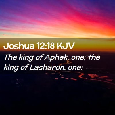 Joshua 12:18 KJV Free Bible Images