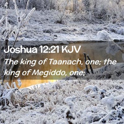 Joshua 12:21 KJV Free Bible Images