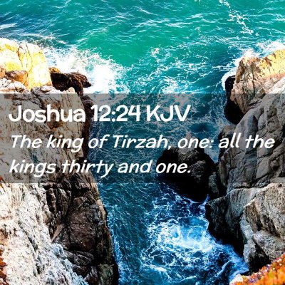 Joshua 12:24 KJV Free Bible Images