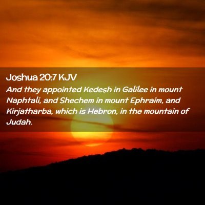 Joshua 20:7 KJV Free Bible Images