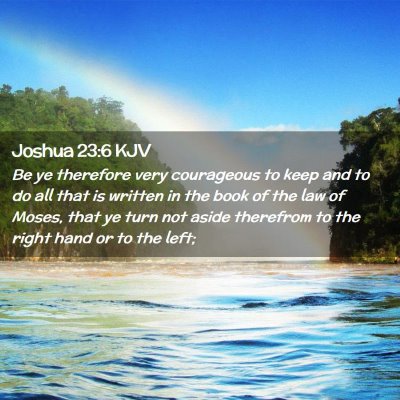 Joshua 23:6 KJV Free Bible Images