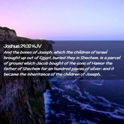 Joshua 24:32 KJV Free Bible Images