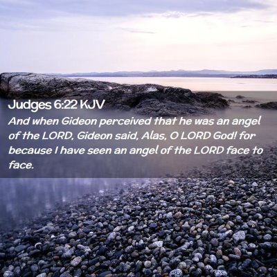 Judges 6:22 KJV Free Bible Images