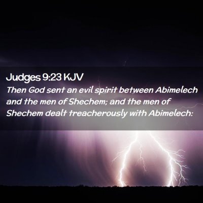 Judges 9:23 KJV Free Bible Images