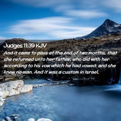 Judges 11:39 KJV Free Bible Images