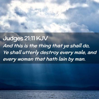 Judges 21:11 KJV Free Bible Images