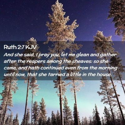 Ruth 2:7 KJV Free Bible Images