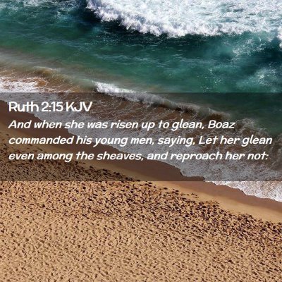 Ruth 2:15 KJV Free Bible Images
