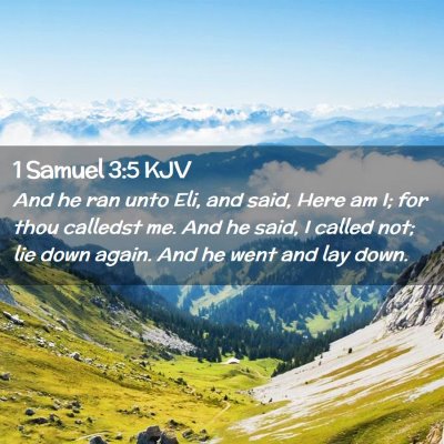 1 Samuel 3:5 KJV Free Bible Images