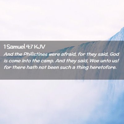 1 Samuel 4:7 KJV Free Bible Images