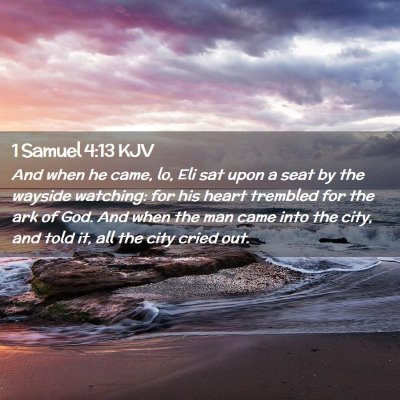 1 Samuel 4:13 KJV Free Bible Images