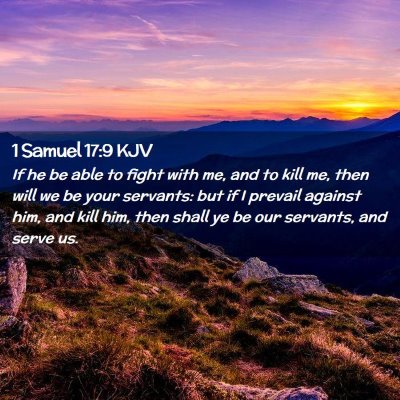 1 Samuel 17:9 KJV Free Bible Images