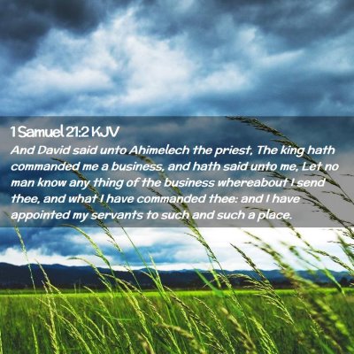 1 Samuel 21:2 KJV Free Bible Images