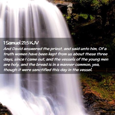 1 Samuel 21:5 KJV Free Bible Images