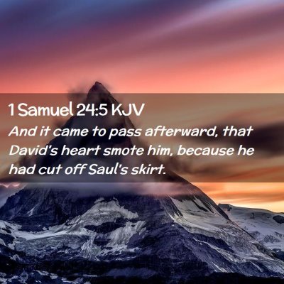 1 Samuel 24:5 KJV Free Bible Images