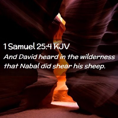 1 Samuel 25:4 KJV Free Bible Images