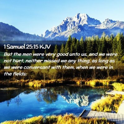 1 Samuel 25:15 KJV Free Bible Images