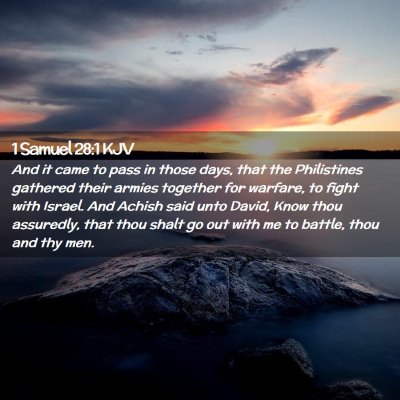 1 Samuel 28:1 KJV Free Bible Images