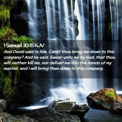 1 Samuel 30:15 KJV Free Bible Images