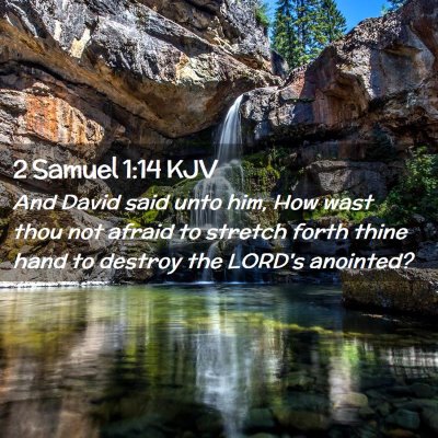 2 Samuel 1:14 KJV Free Bible Images