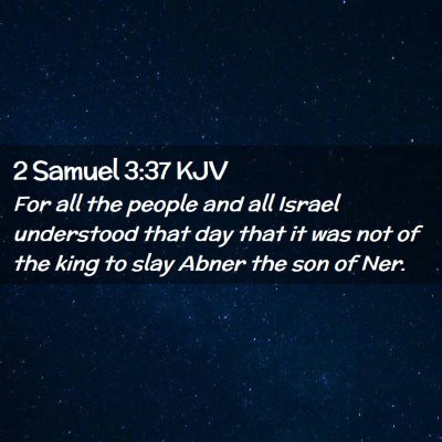 2 Samuel 3:37 KJV Free Bible Images