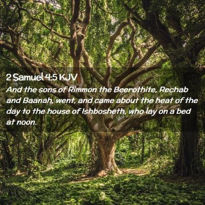 2 Samuel 4:5 KJV Free Bible Images