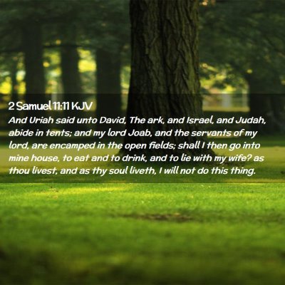 2 Samuel 11:11 KJV Free Bible Images