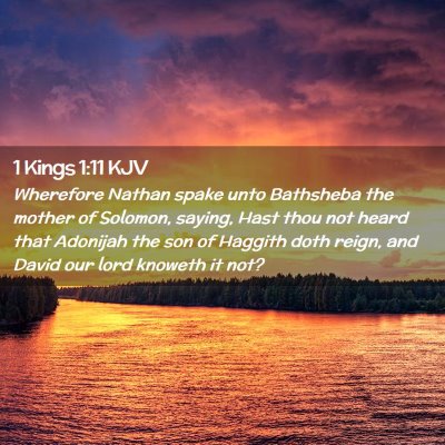 1 Kings 1:11 KJV Free Bible Images
