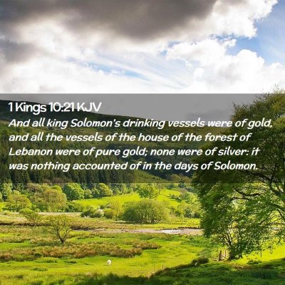 1 Kings 10:21 KJV Free Bible Images