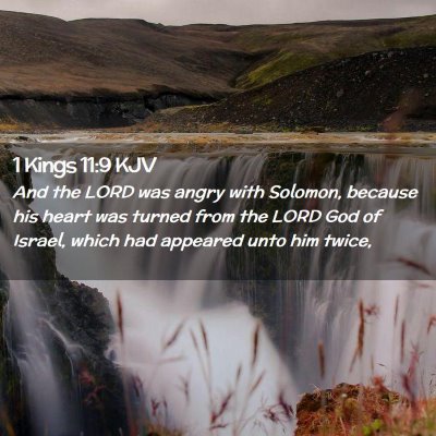 1 Kings 11:9 KJV Free Bible Images