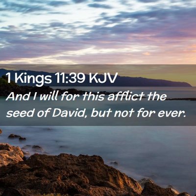 1 Kings 11:39 KJV Free Bible Images