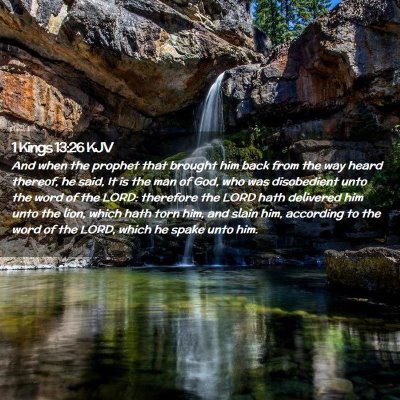 1 Kings 13:26 KJV Free Bible Images