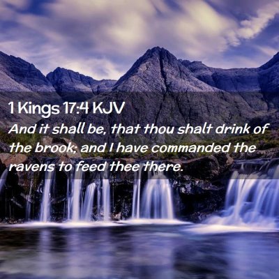 1 Kings 17:4 KJV Free Bible Images