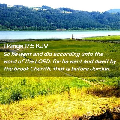 1 Kings 17:5 KJV Free Bible Images