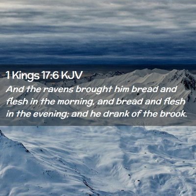 1 Kings 17:6 KJV Free Bible Images