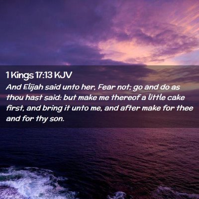 1 Kings 17:13 KJV Free Bible Images