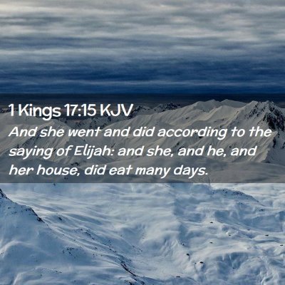 1 Kings 17:15 KJV Free Bible Images